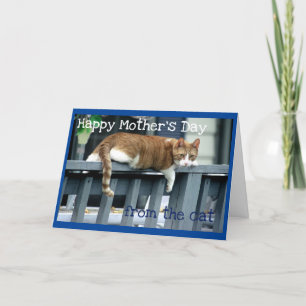Fröhlicher Muttertag von Katze Karte