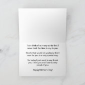 Fröhlicher Muttertag Weißer Hibiskus Karte (Innenseite)