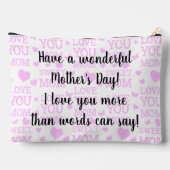 Fröhlicher Muttertag Zubehörtasche (Rückseite)