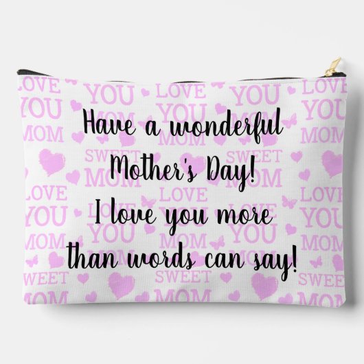 Fröhlicher Muttertag Zubehörtasche (Rückseite)