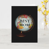 "Fröhlicher Muttertag zur besten Mama der Welt" Ka Karte (Gelbe Blume)