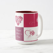Fröhlicher Muttertag Zweifarbige Tasse (VorderseiteRechts)