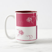 Fröhlicher Muttertag Zweifarbige Tasse (Links)