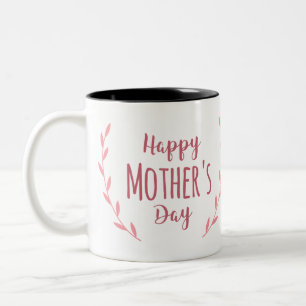 Fröhlicher Muttertag Zweifarbige Tasse