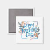 Fröhlicher Muttertagsrahmen | Magnet (Vorderseite/Rückseite)