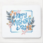 Fröhlicher Muttertagsrahmen | Mousepad (Vorne)