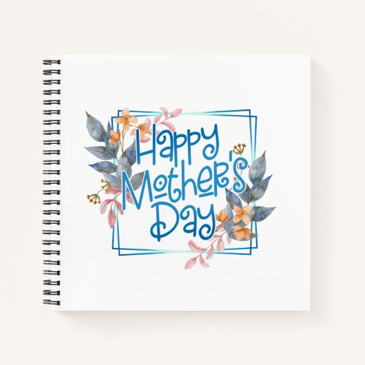 Fröhlicher Muttertagsrahmen | Notebook Notizblock (Vorderseite)