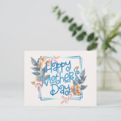 Fröhlicher Muttertagsrahmen | Postkarte (Stehend Vorderseite)