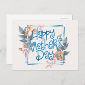 Fröhlicher Muttertagsrahmen | Postkarte (Vorne/Hinten)