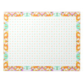 Fröhlicher Orange Dot Grid BuJo Productivity Plann Notizblock (Vorderseite)