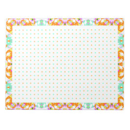 Fröhlicher Orange Dot Grid BuJo Productivity Plann Notizblock