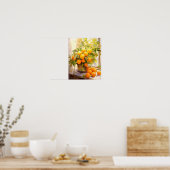 Fröhlicher Orangenbaum in Pot Poster (Küche)