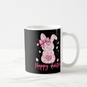 Fröhlicher Osterhase Coquette Bunny Floral Frauen Kaffeetasse