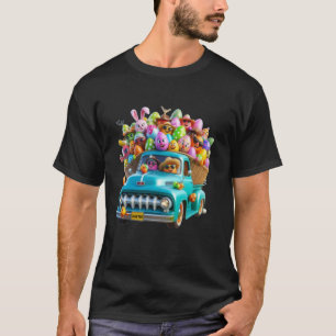 Fröhlicher Osterhase Eier Pickup Truck Frühling Os T-Shirt