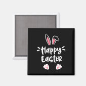 Fröhlicher Osterhase Frühling Osterei Ostermänner Magnet (Vorderseite/Rückseite)