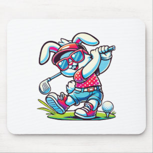 Fröhlicher Osterhase Golf Liebhaber Sport Jungen M Mousepad