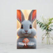 Fröhlicher Osterhase im Zauber des Frühlings (Stehend Vorderseite)