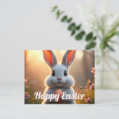 Fröhlicher Osterhase im Zauber des Frühlings (Stehend Vorderseite)