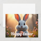 Fröhlicher Osterhase im Zauber des Frühlings (Vorne/Hinten)