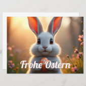 Fröhlicher Osterhase im Zauber des Frühlings (Vorne/Hinten)