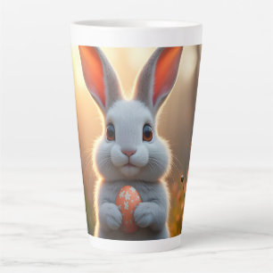 Fröhlicher Osterhase im Zauber des Frühlings Milchtasse