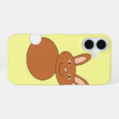 Fröhlicher Osterhase iPhone 16 Hülle (Rückseite (Horizontal))