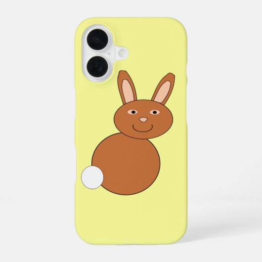 Fröhlicher Osterhase iPhone 16 Hülle (Rückseite)