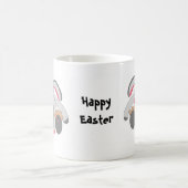 Fröhlicher Osterhase Kaffeetasse (Mittel)