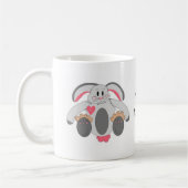 Fröhlicher Osterhase Kaffeetasse (Links)