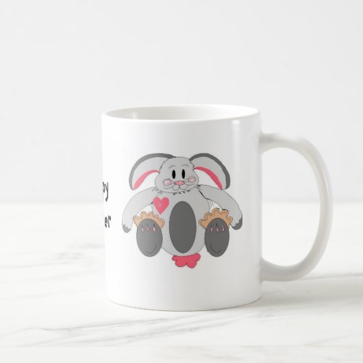 Fröhlicher Osterhase Kaffeetasse (Rechts)