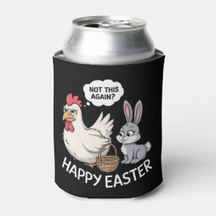 Fröhlicher Osterhase Kaninchen Huhn Nicht schon wi Dosenkühler