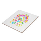 Fröhlicher Osterhase Ostereier-Suche Ostern Frauen Fliese (Seite)