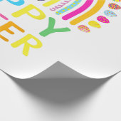 Fröhlicher Osterhase Ostereier-Suche Ostern Frauen Geschenkpapier (Ecke)