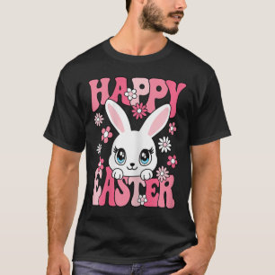 Fröhlicher Osterhase Osterhase Frauen Mädchen Kind T-Shirt