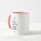 Fröhlicher Osterhase Personalisiertes Geschenk Tasse (Vorderseite Links)