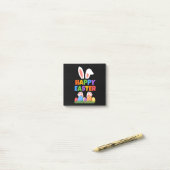Fröhlicher Osterhase  Post-it Klebezettel (Auf Schreibtisch)