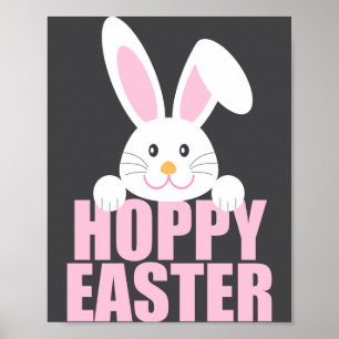 Fröhlicher Osterhase Pun Cute Nk Mädchen Poster