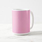 Fröhlicher Osterhase Stempel Rosa Kaffeetasse (VorderseiteRechts)