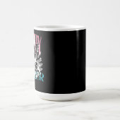 Fröhlicher Osterhase Stempel Rosa Kaffeetasse (Mittel)