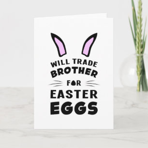 Fröhlicher Osterhase Tier Ei Cool Lustige Geschenk Karte
