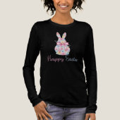 Fröhlicher Osterhase Tri-Blend Shirt (Vorderseite)