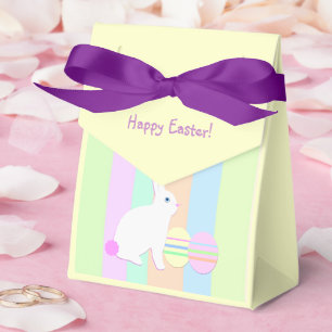 Fröhlicher Osterhase und Eier Geschenkschachtel