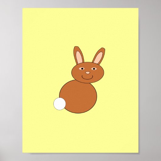 Fröhlicher Osterhasenposter Poster (Vorne)