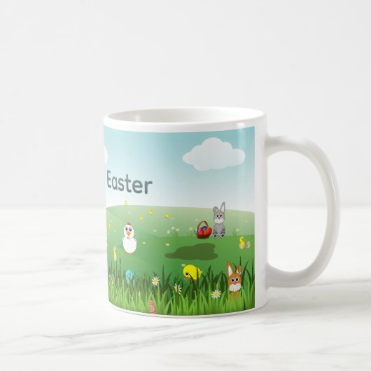 Fröhlicher Ostermug Kaffeetasse (Rechts)