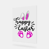 Fröhlicher Ostern Acrylschild (Winkel)