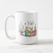 Fröhlicher Ostern Becher Kaffeetasse (Links)
