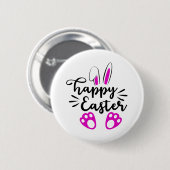 Fröhlicher Ostern Button (Vorne & Hinten)
