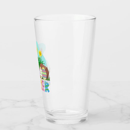 Fröhlicher Ostern Glas (Links)