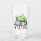 Fröhlicher Ostern Glas (Vorderseite)