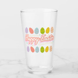 Fröhlicher Ostern Glas